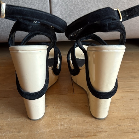 NEW Emporio Armani high platform 5.25” sandals wedges 36 - Picture 16 of 16